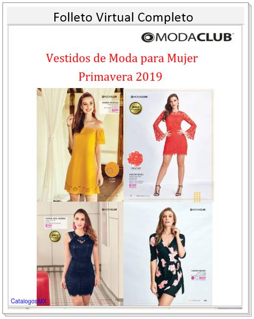 polilla Trastorno Tomar represalias 65 Vestidos de Moda Club Primavera 2019 | CatalogosMX